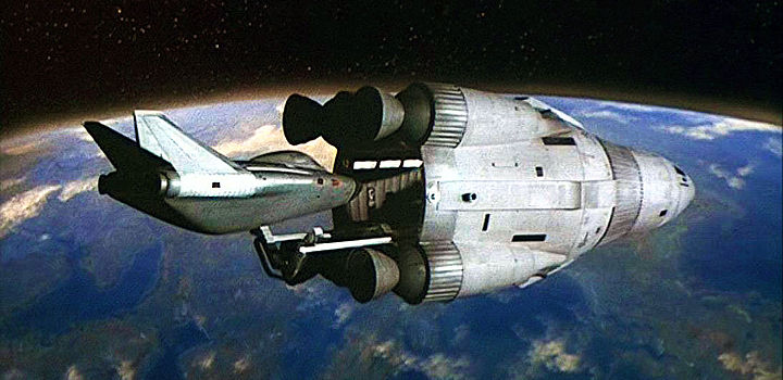shuttle docking in space
